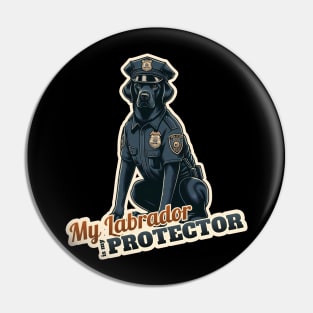 Labrador Retriever Police Pin