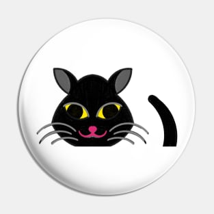 Black Cat hallowen Pin