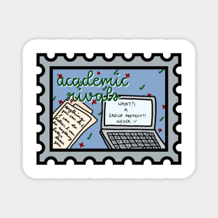 Academic Rivals Postage Stamp Magnet