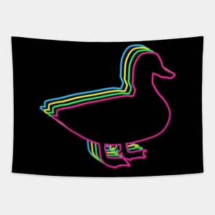 Duck 80s Neon Tapestry