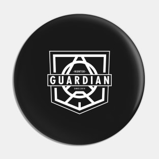 Guardian - Hunter White Pin