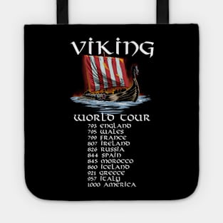 Viking World Tour - Norse Longship - Nordic Maritime History Tote