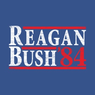 Reagan Bush '84 | Vintage Style Conservative Republican GOP T-Shirt