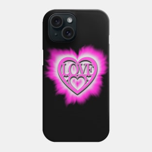 Pink hearts Phone Case