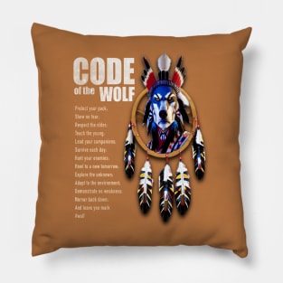 Code of the Wolf Pillow