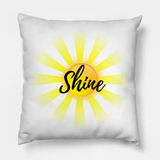 Shine Sun Summer Design Pillow