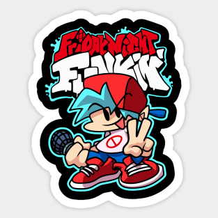 Friday Night Funkin Boyfriend Stickers For Sale Teepublic