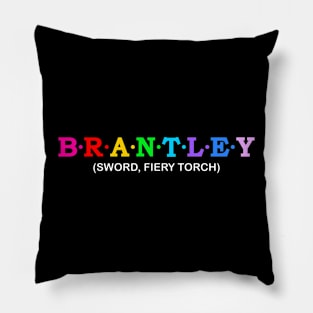 Brantley  - sword, fiery torch. Pillow