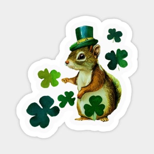 Luck of the Irish, St Patricks Day Squirrel Magnet