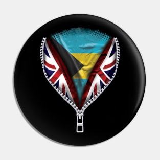 Bahamian Flag  Bahamas Flag zipped British Flag - Gift for Bahamian From Bahamas Pin