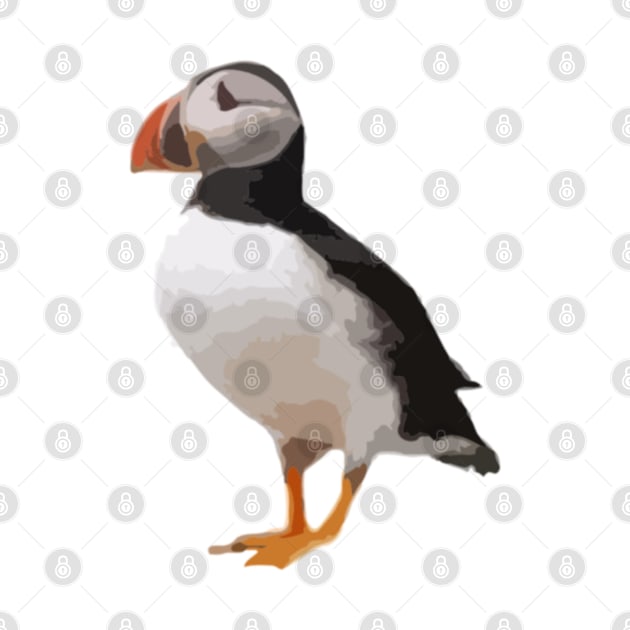 Puffin Digital Painting by gktb