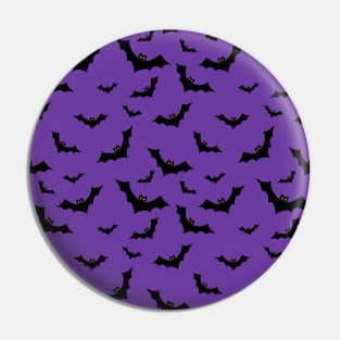 Halloween Bat Pattern Pin