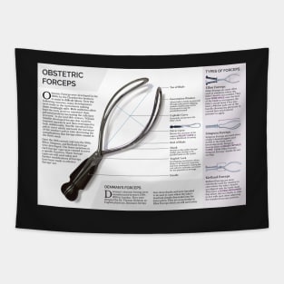 Informational Obstetric Forceps Poster Tapestry