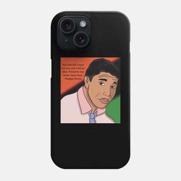 Medgar Evers Phone Case by Dr Paul Art