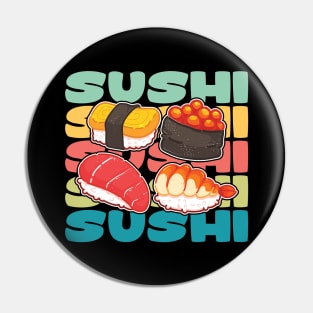 Sushi Retro Vintage Pin