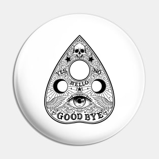 Ouija Planchette Board. All Seeing Eye Pin