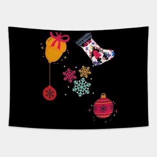 Copie De Merry Christmas Print Tapestry