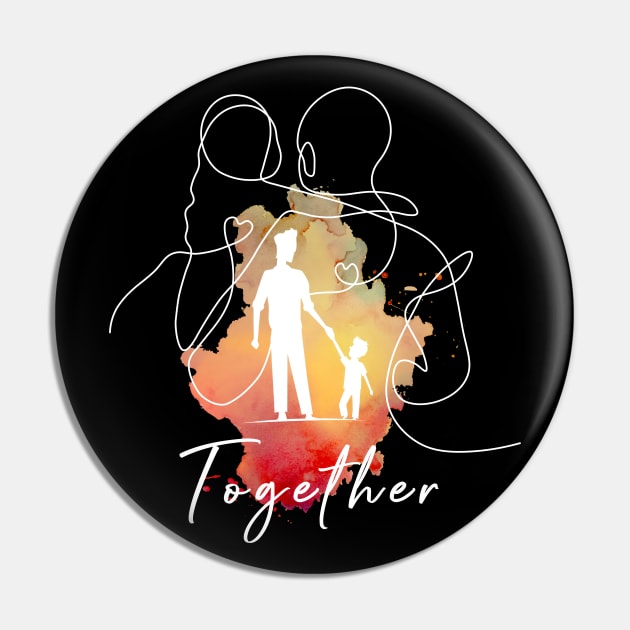 father's day - walk together in the sun line draw white Pin by Catmaleon Design