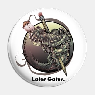 Goji Gator Pin