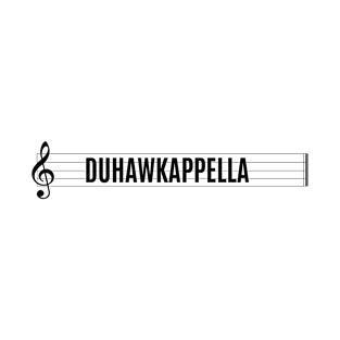 Duhawkappella: Music Staff T-Shirt