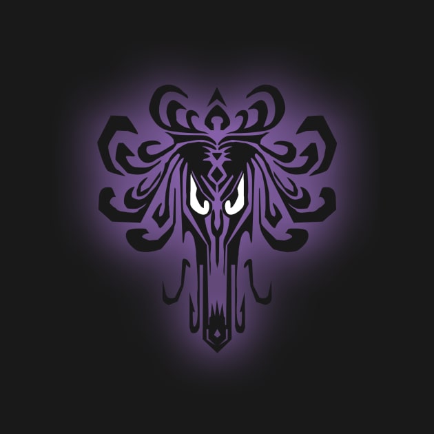 Haunted Mansion Wallpaper - Purple by PoppedCultureTees