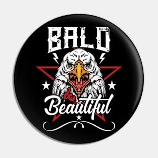 Bald & Beautiful Pin