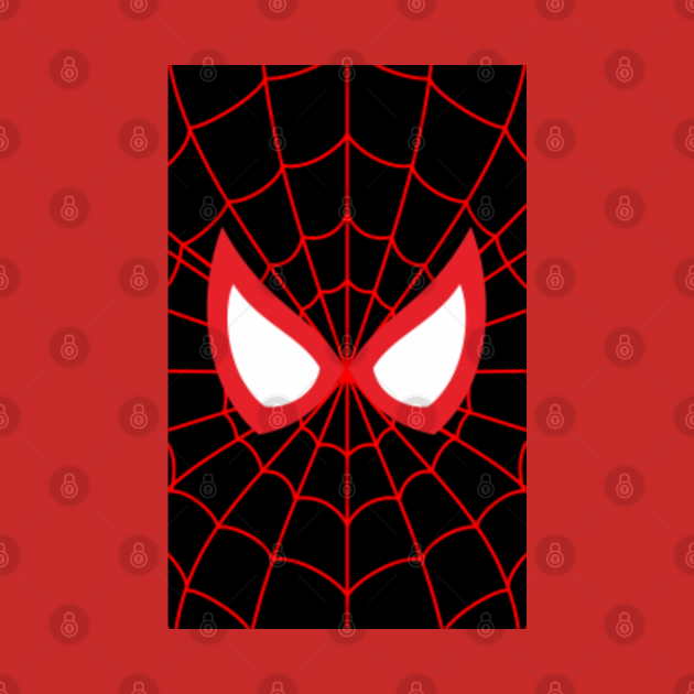Spiderman Mask Black Edition - Spiderman Mask Black Edition - Tapestry ...