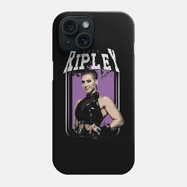 rhea ripley vintage wrestling style Phone Case by jerrysanji