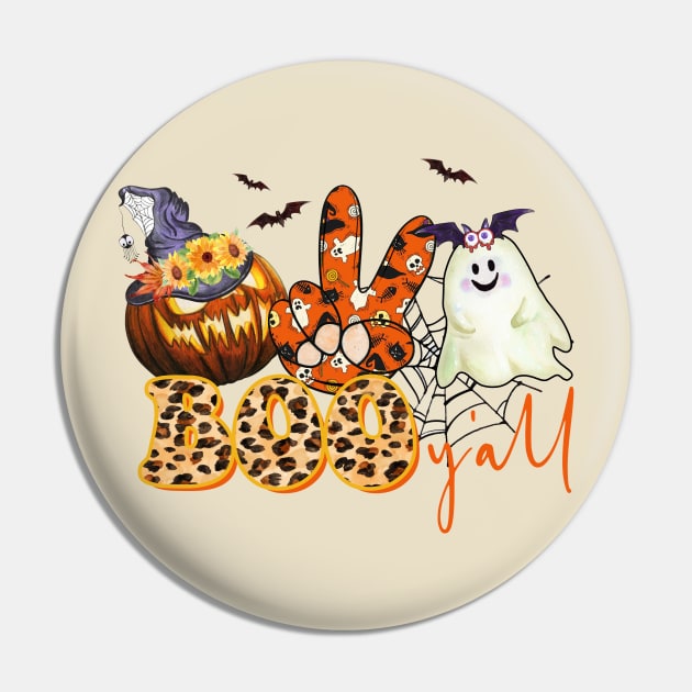 Boo Yah - Halloween Pin by LMW Art