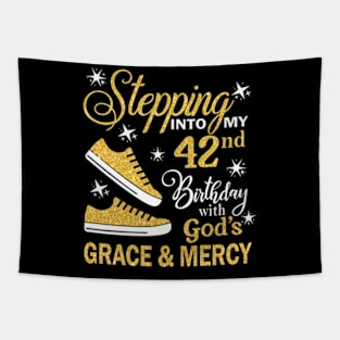 Stepping Into My 42nd Birthday With God's Grace & Mercy Bday Tapestry