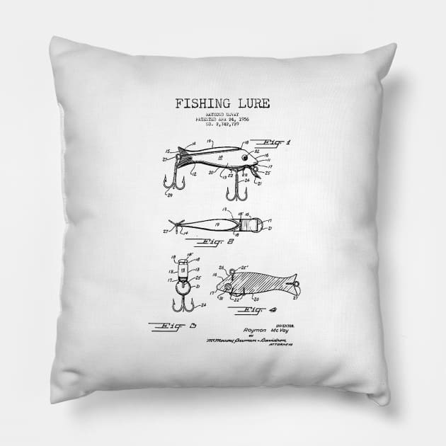 Fishing Lure Patent Pillow by Woah_Jonny