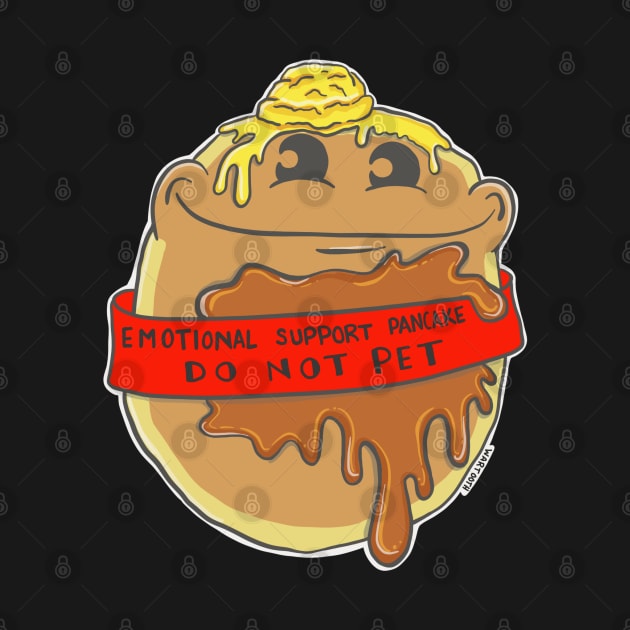 Emotional Support Pancake by wartoothdesigns