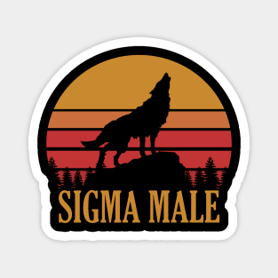 Sigma Male Vintage Magnet
