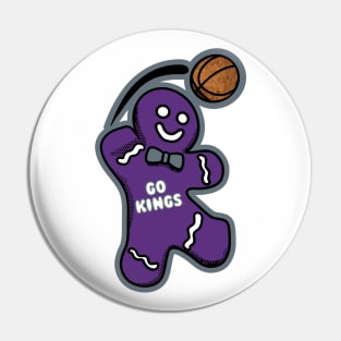 Sacramento Kings Gingerbread Man Pin