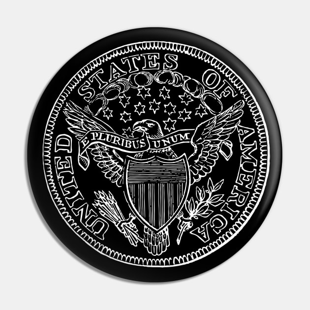 USA Old Coin Pin by SpilloDesign