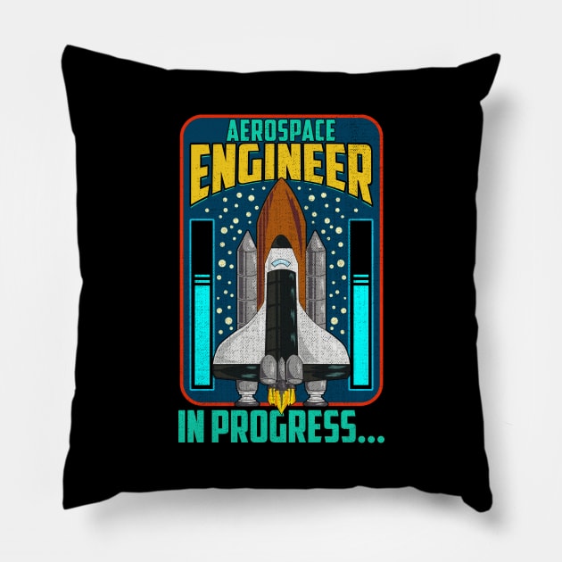 Aerospace Engineer In Progress… Spaceship Rocket Pillow by theperfectpresents