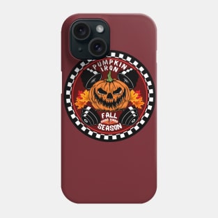 Pumpkin Iron Fall good vibes Season 2023 Halloween workout Phone Case