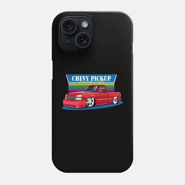 chevy truck lowered style Phone Case by masjestudio
