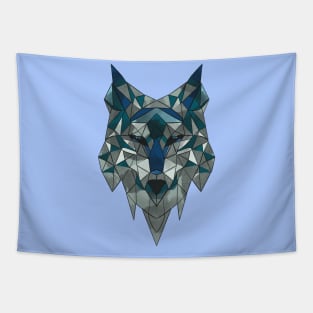 Polygonal Wolf Tapestry