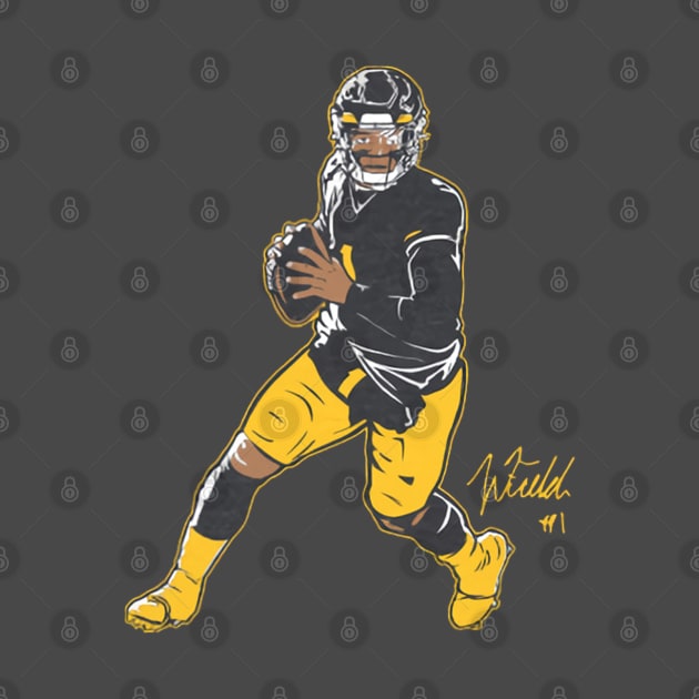 Justin Fields Pittsburgh Superstar Pose by artbygonzalez