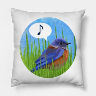 Bluebird of Happiness Pillow