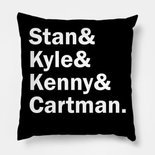 Funny Names x South Park (Cartman, Kyle, Stan, Kenny) Pillow