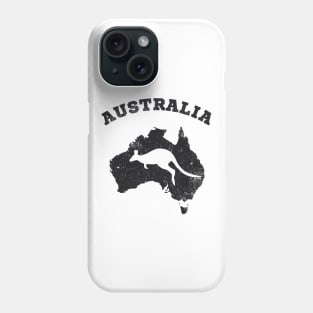 Australia Kangaroo Vintage Patriotic Map Phone Case