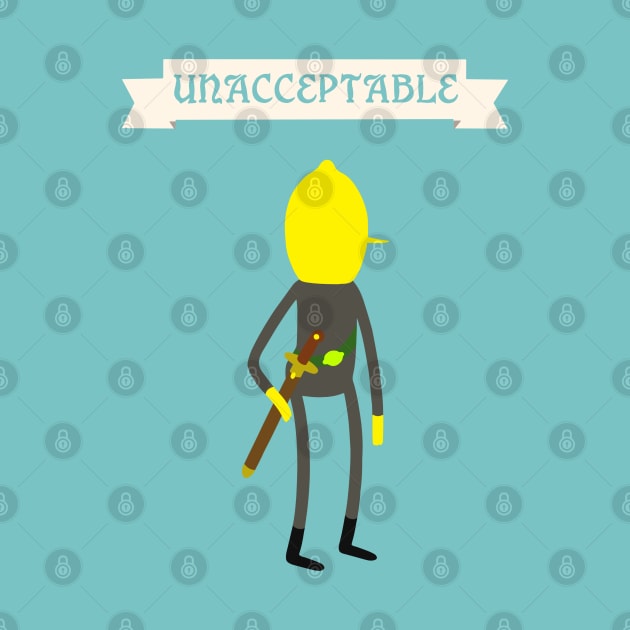 Lemongrab Unacceptable Banner by OutlineArt