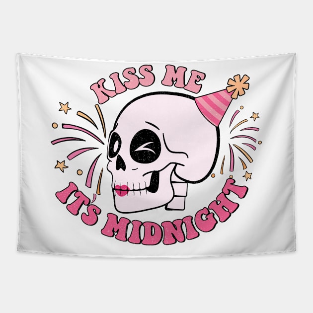 Kiss Me It's Midnight Tapestry by Etopix