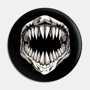 Great White Shark Teeth Pin