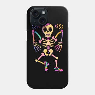 Dancing Skeleton Rainbow Phone Case