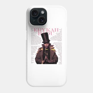 Erykah Retro Text Pink Phone Case