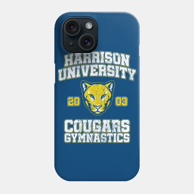 Harrison University Cougars Gymnastics (Variant) - Old School Phone Case by huckblade