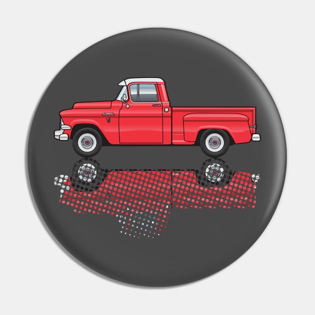 red truck Pin by JRCustoms44